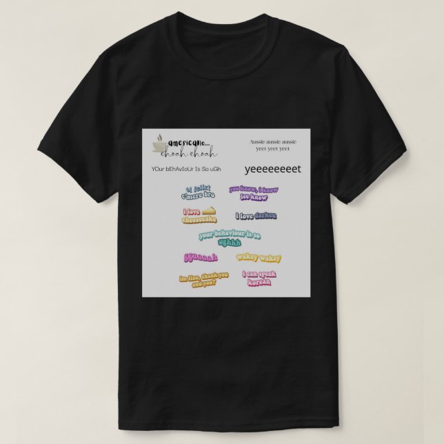 Stray Kids Iconic Lines skz lyrics Value Pack Gree T-Shirt (Design Front)
