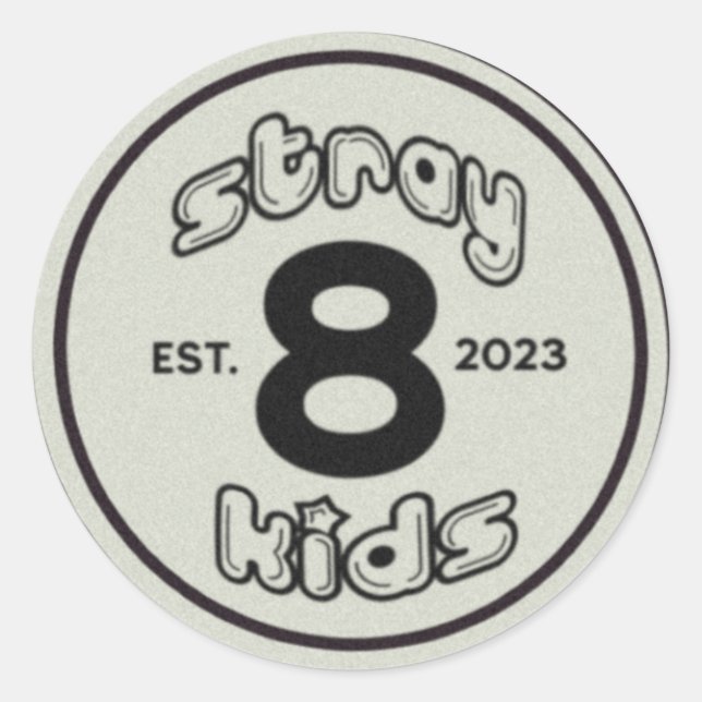 Stray Kids [stickers] Classic Round Sticker (Front)
