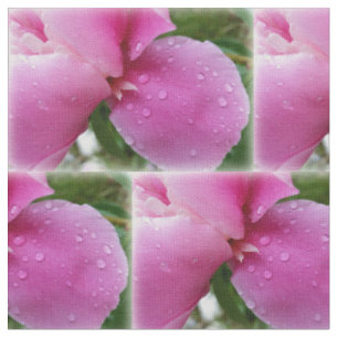stray petal in the rain fabric