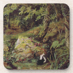 Stray rabbits coaster