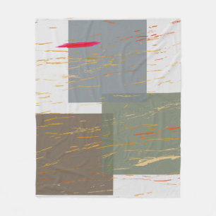 Streak Squares Fleece Blanket