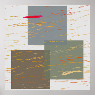 Streak Squares Poster