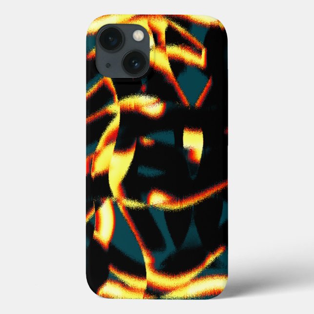 Streaks burnt yellow red looks terry, flawed spray Case-Mate iPhone case (Back)