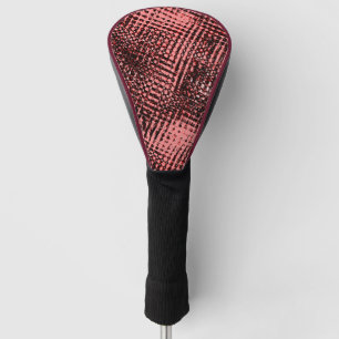 Streaks crossed and blurred, peach or salmon colou golf head cover