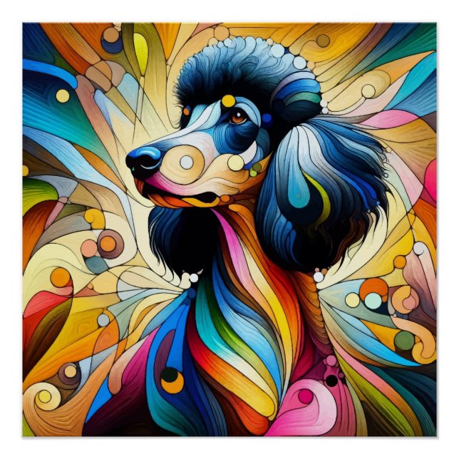 Streaky Poodle Poster (Front)