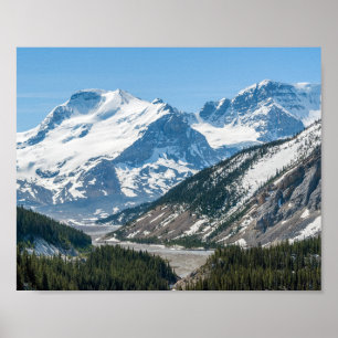 Stream along Icefields Parkway Highway 93 - Canada Poster