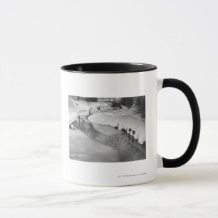 Stream in winter B&W Mug