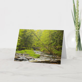Stream Landscape Greeting Card