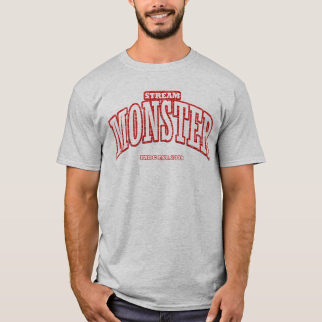 Stream Monster by Official Monster T-Shirt (Front)
