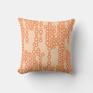 Stream of bubbles, peach cushion