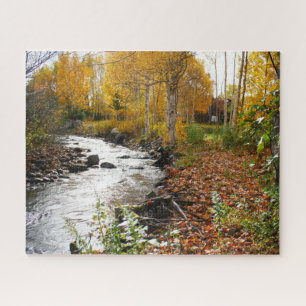 Stream Running Through Woods Jigsaw Puzzle