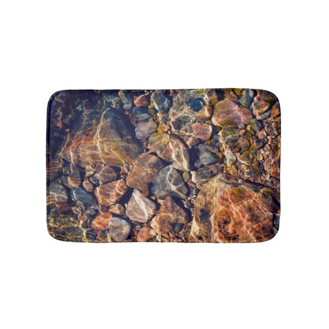 Stream Stones Bath Mat (Front)