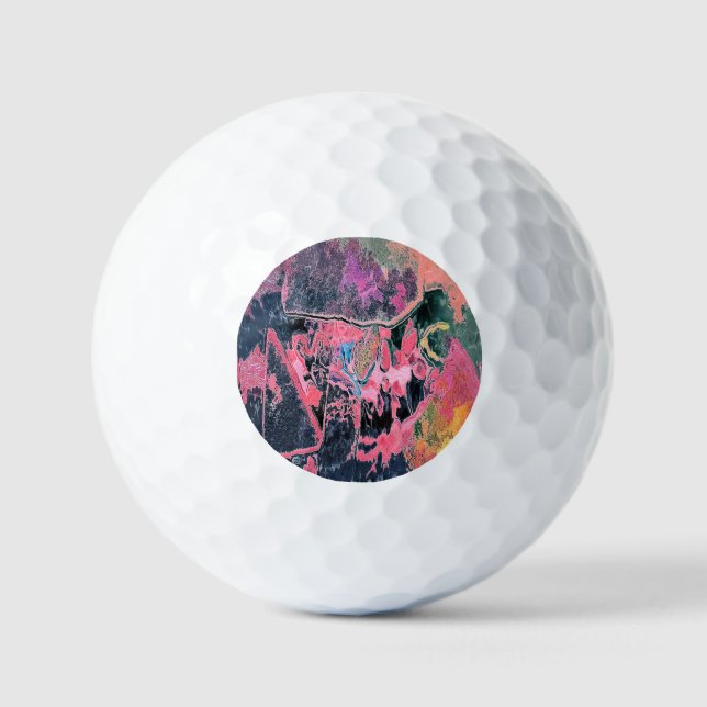 STREAM WATER ABSTRACT  GOLF BALLS (Front)