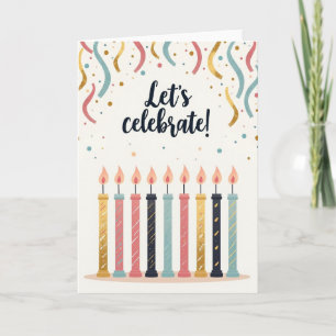 Streamer Birthday Card