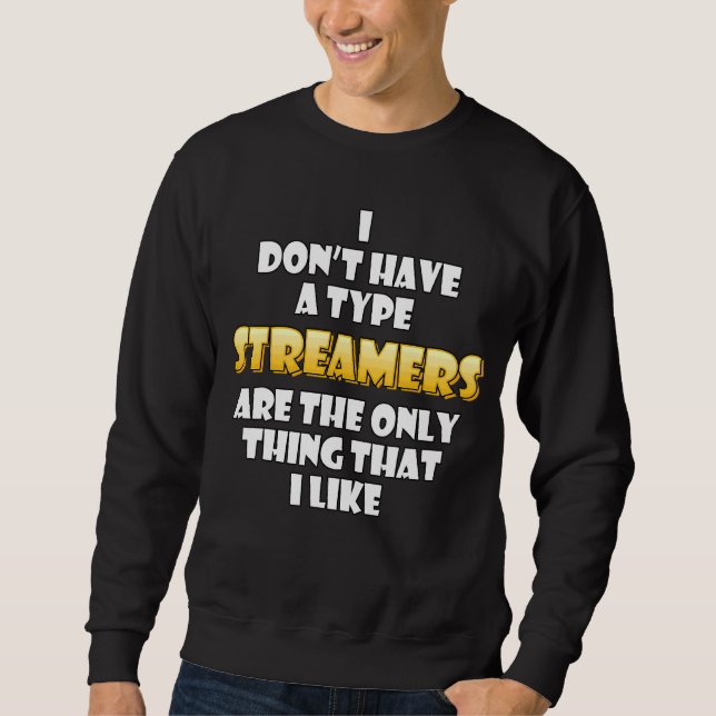 Streamer Costume   Video Game Streamer Clip Sweatshirt (Front)