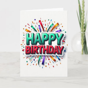 Streamer Festivity Card