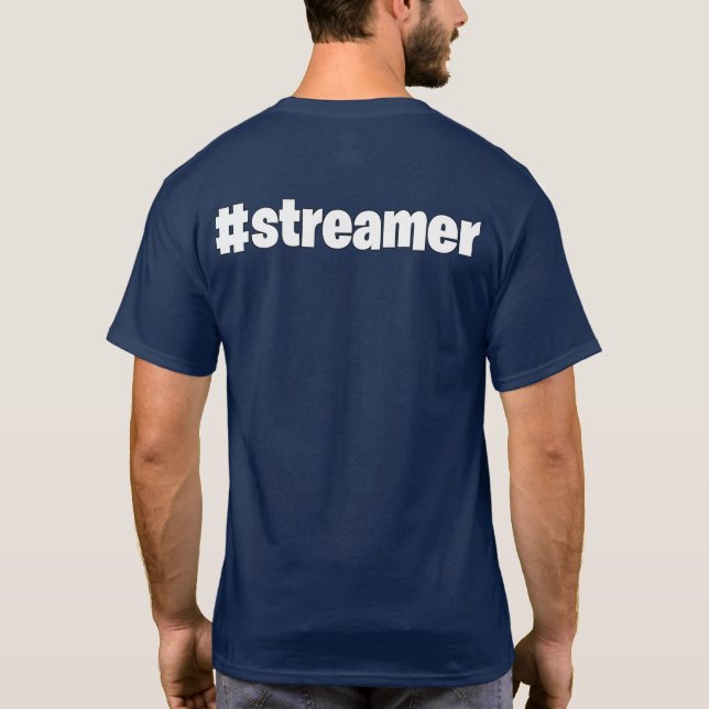#streamer SparhawkGames tee (Back)