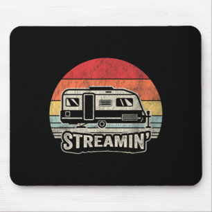 Streamin Retro Vintage Sunset RV Camng Graphic Mouse Mat