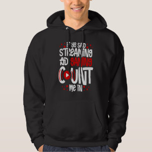 Streaming Gaming Streamer Online Video Microphone  Hoodie