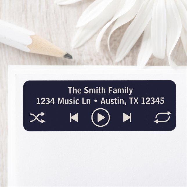Streaming Music Player Blue Return Address (Insitu)