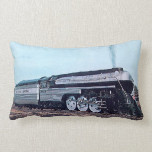 Streamline Steam Locomotive Lumbar Cushion