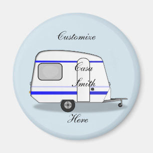 Streamlined small trailer gypsy caravan magnet