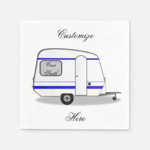 Streamlined small trailer gypsy caravan napkin