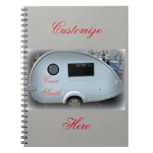 Streamlined teardrop trailer gypsy caravan notebook