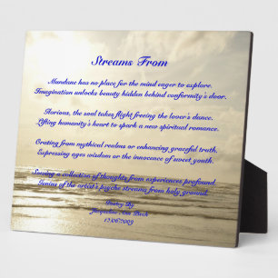 Streams From Poetry Plaque