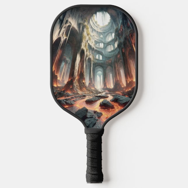 Streams of Lava Pickleball Paddle (Front)