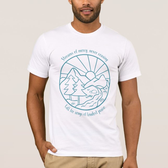 Streams of Mercy Landscape Blue T-Shirt (Front)