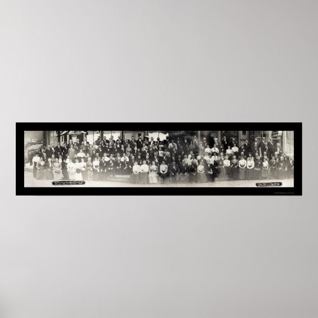 Streator, Illinois Knights and Ladies Photo 1910 Poster (Front)