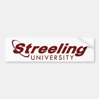 STREELING UNIVERSITY bumper sticker
