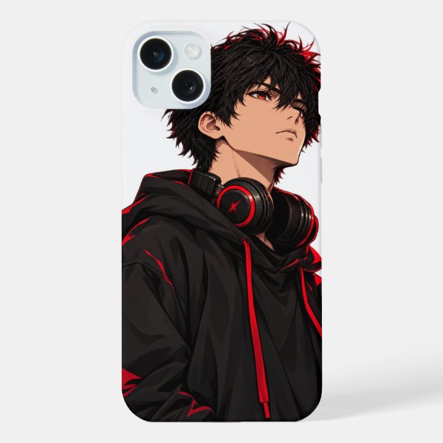 Street anime boy  iPhone case (Back)