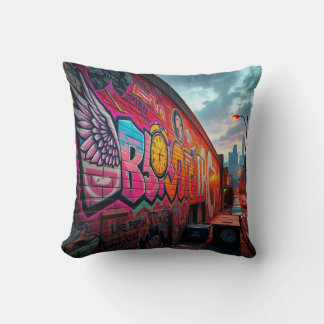 Street Art and Nature Cushion