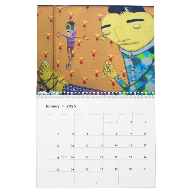 STREET art Calendar (Jan 2026)