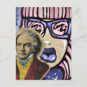 street art composition postcard