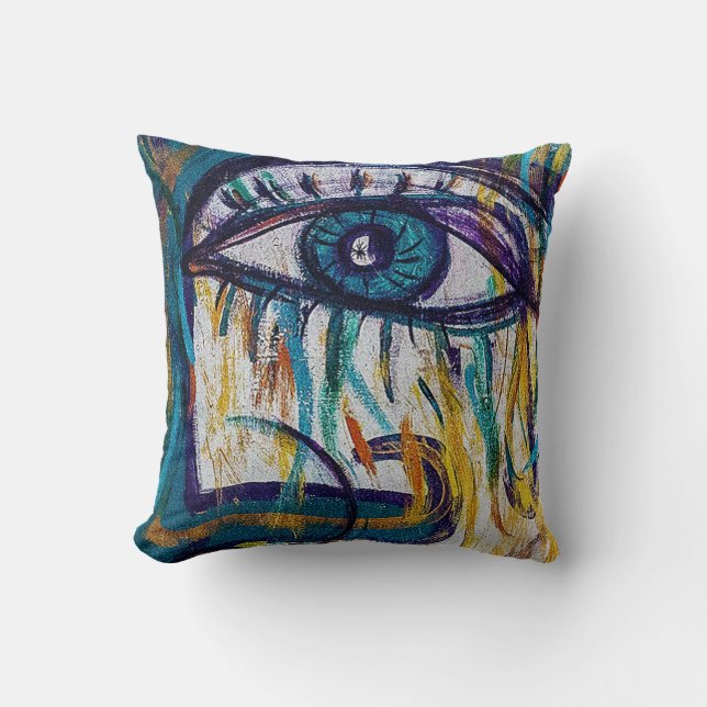 Street Art Face Cushion (Front)