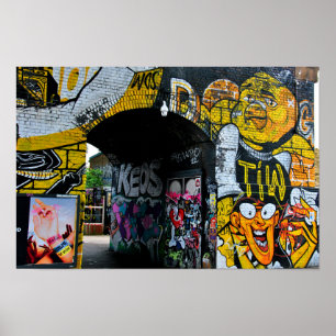 Street Art Graffiti Digbeth Birmingham UK Poster