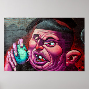 Street Art Graffiti Digbeth Birmingham UK Poster