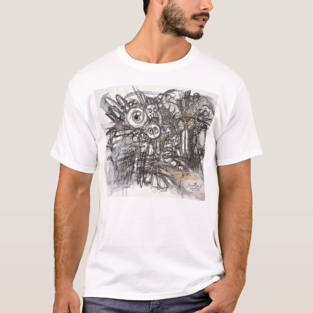 Street art graffiti inspired cartoon  tshit T-Shirt (Front)