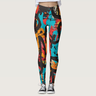 Street art graffiti leggings