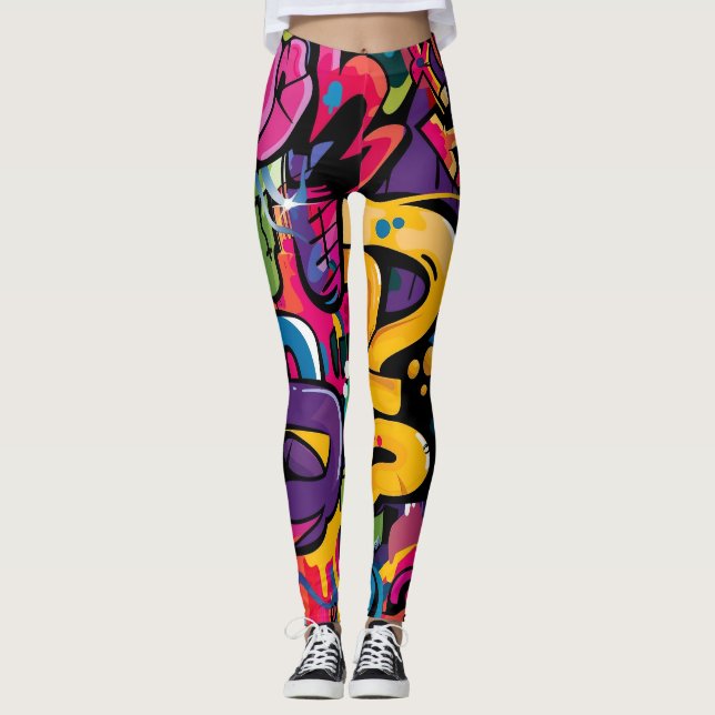 Street art  leggings (Front)