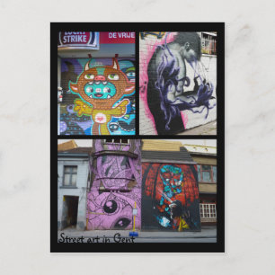 Street art of Gent, Belgium Postcard