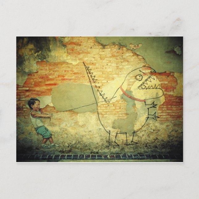 Street Art Postcard / Penang Malaysia streetart (Front)