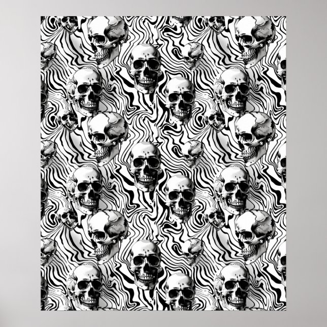 Street Art Skull Poster Design A25 (Front)