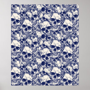 Street Art Skull Poster Design A27