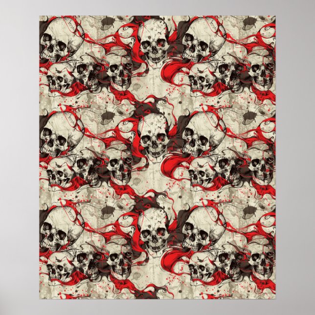 Street Art Skull Poster Design A31 (Front)
