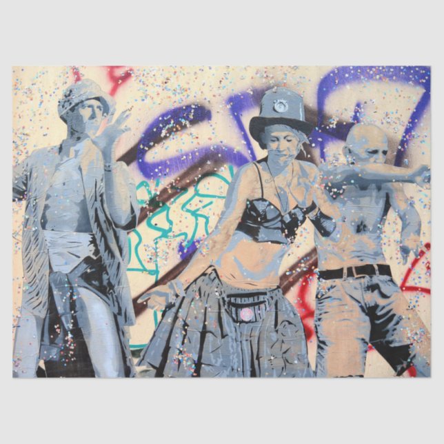 Street Art Urban 12 Decoupage Tissue Paper (Front)