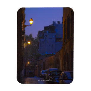 Street at night in Rome, Italy Magnet